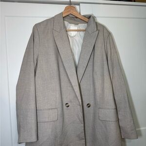 Women's Gray Blazer Coat
